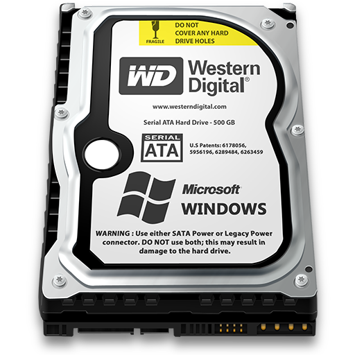 Windows Hard Drive Icon 512X512 Png - Hard Drive, Transparent background PNG HD thumbnail