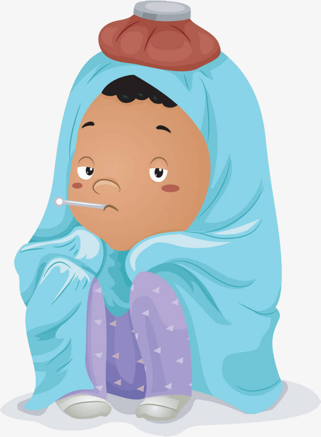 Illustration Baby Fever, Cold, Cartoon Illustration, Have A Fever, Cold Png Image - Have A Baby, Transparent background PNG HD thumbnail