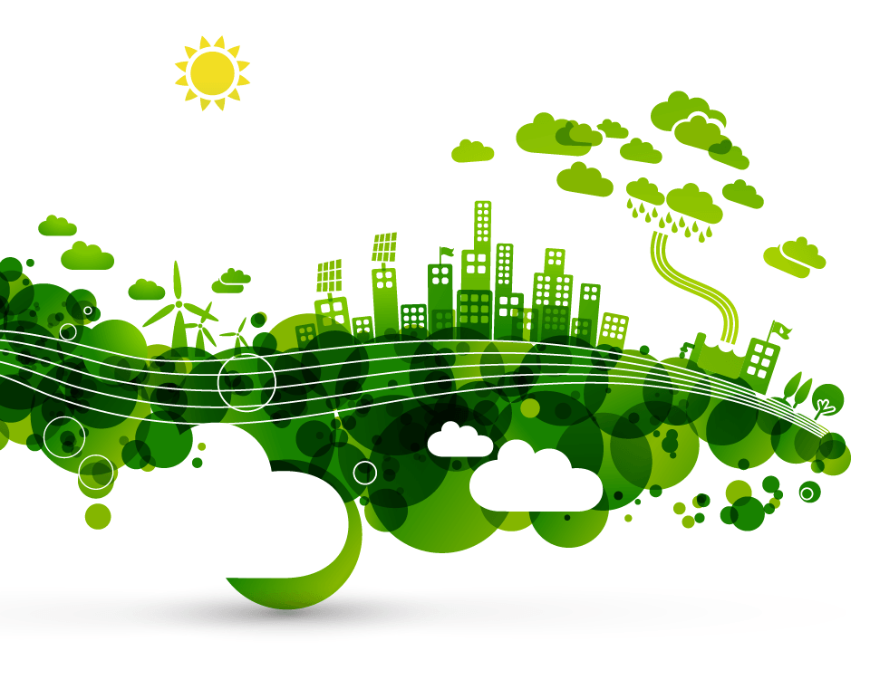 Smart Buildings, Smart Cities, Smart Environments - Healthy Environment, Transparent background PNG HD thumbnail