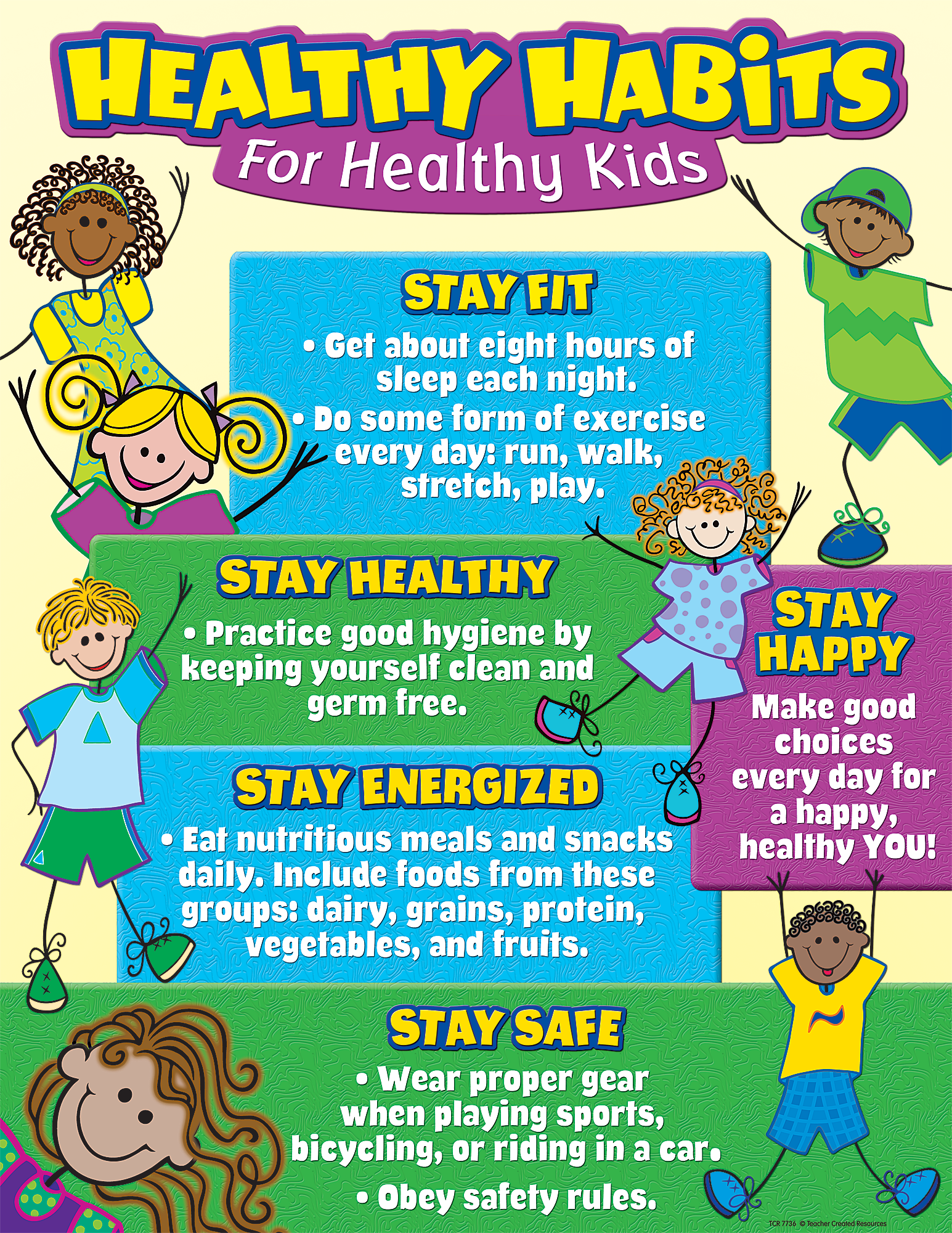 Healthy Habits For Healthy Kids Chart   Tcr7736 | Teacher Created Resources - Healthy Habits For Kids, Transparent background PNG HD thumbnail