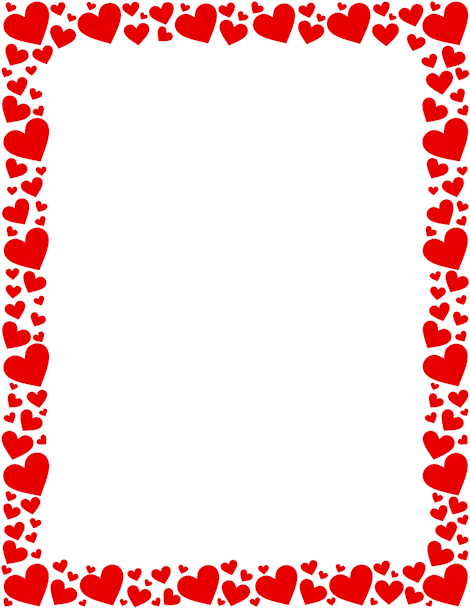 Free Red And Pink Heart Border Templates Including Printable Border Paper And Clip Art Versions. File Formats Include Gif, Jpg, Pdf, And Png. - Heart Border, Transparent background PNG HD thumbnail