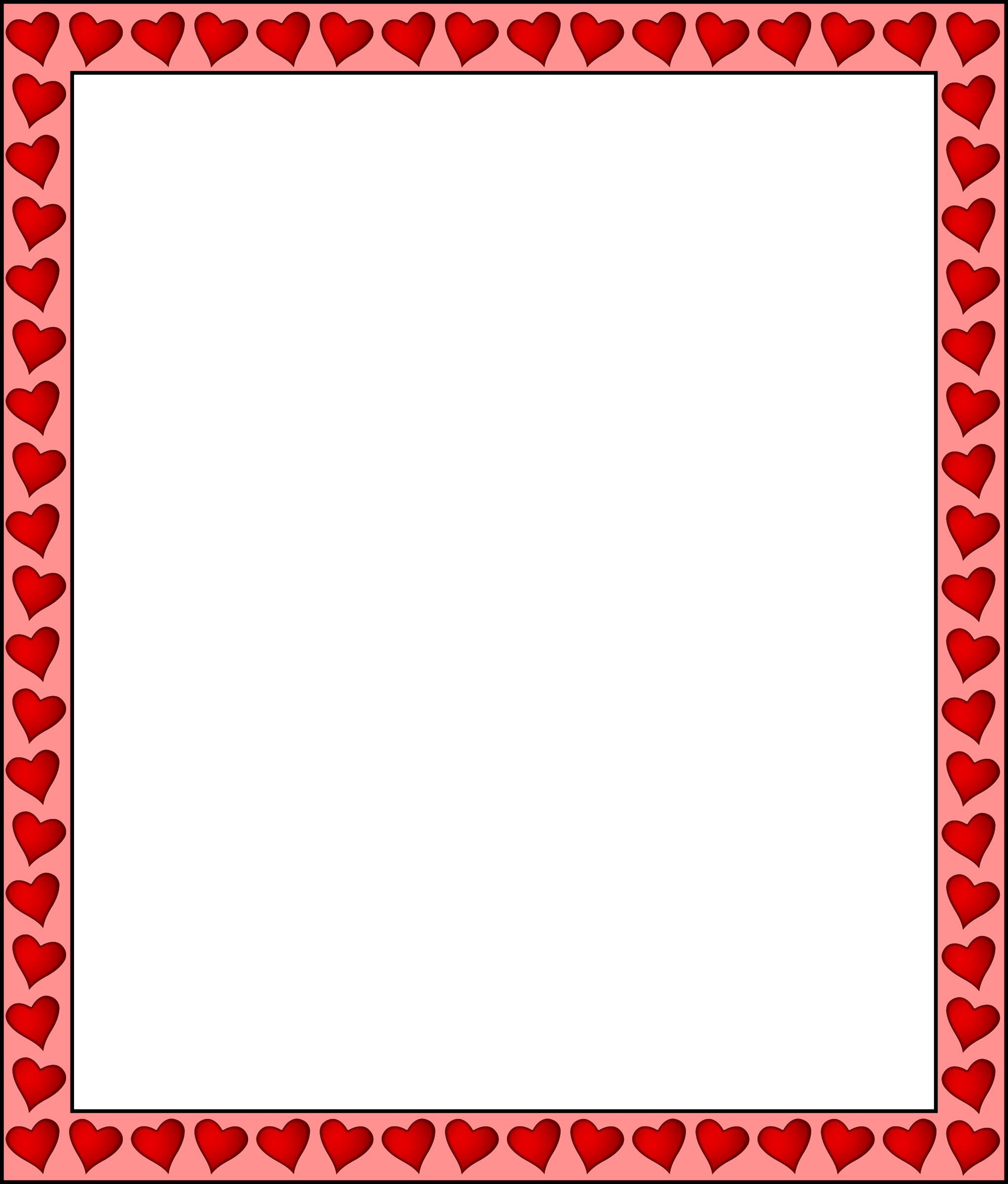 Hearts - Heart Border, Transparent background PNG HD thumbnail