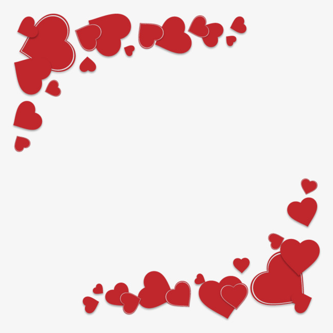 Vector Love Border, Hd, Vector, Love Png And Vector - Heart Border, Transparent background PNG HD thumbnail