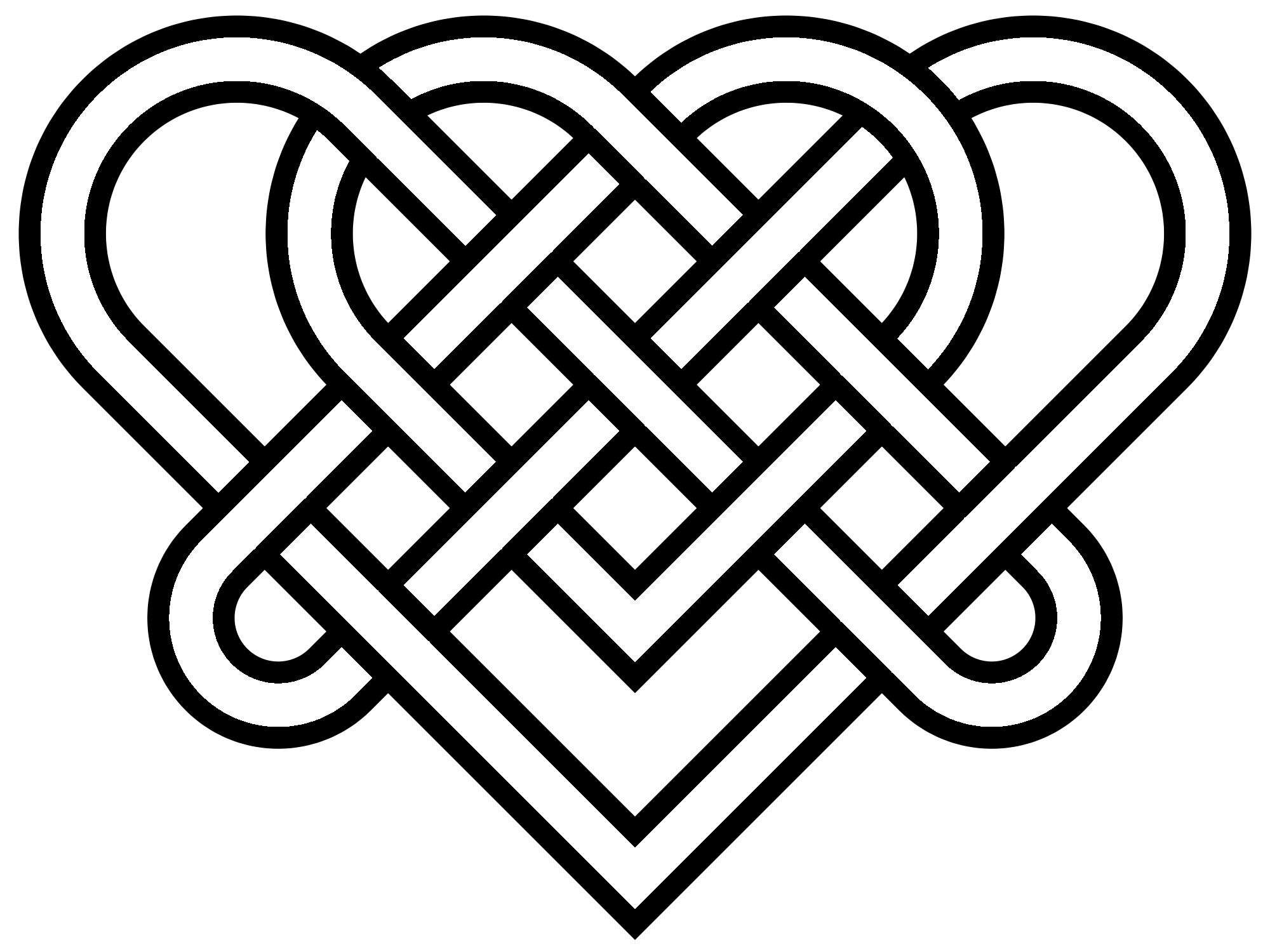 Heart Celtic Knot - Celtic Knot, Transparent background PNG HD thumbnail