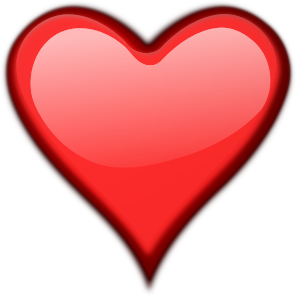 Pink heart PNG image, free do