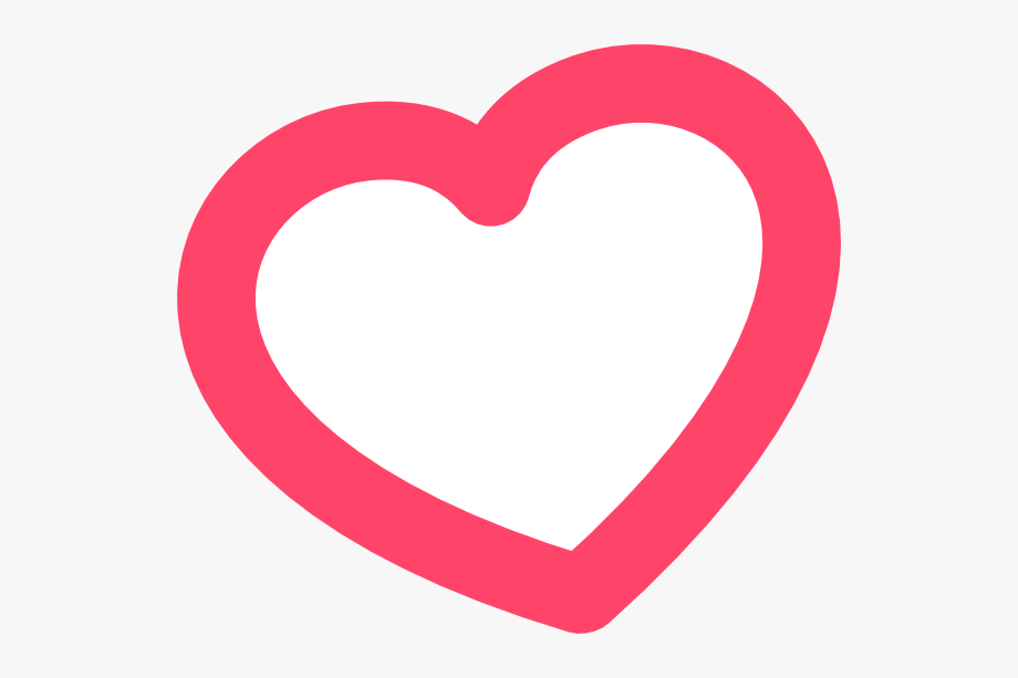 Red Heart Outline Clip Art   Cute Heart Logo Png , Transparent Pluspng.com  - Heart, Transparent background PNG HD thumbnail