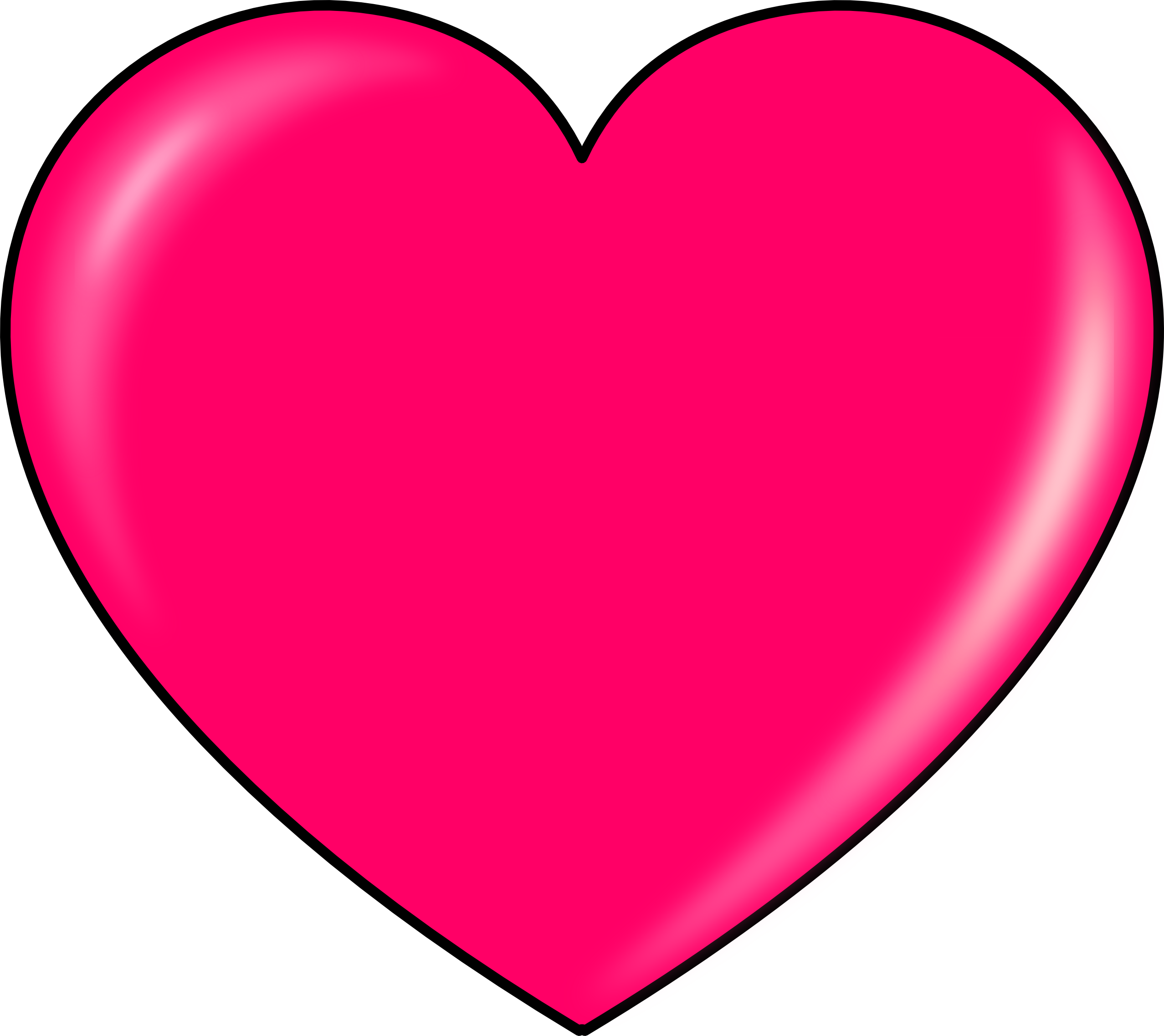 3D Red Heart PNG File