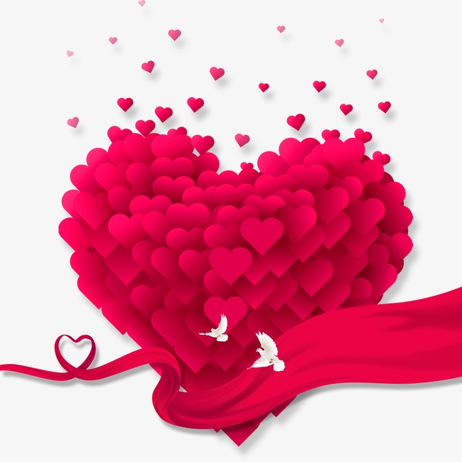 Love, Heart Shaped, Love, Pink Png And Psd - Heart, Transparent background PNG HD thumbnail