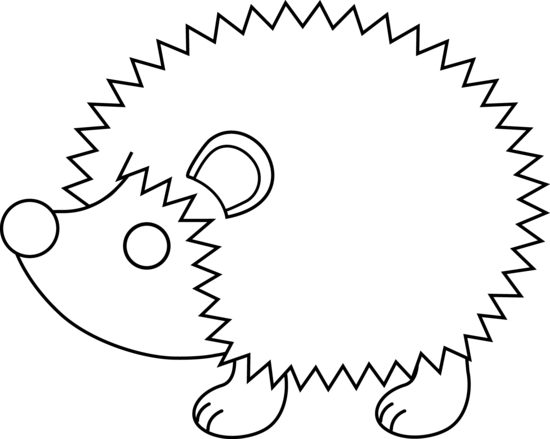 Hedgehog Clipart Black And White - Hedgehog Black And White, Transparent background PNG HD thumbnail