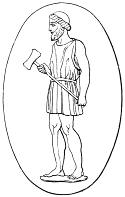 Greek God Hephaestus With Hammer - Hephaestus, Transparent background PNG HD thumbnail