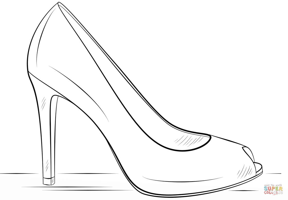 High Heel Outline Png - Click The High Heel Shoe Hdpng.com , Transparent background PNG HD thumbnail