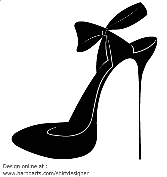 High Heel Silhouettes Clipart - High Heel Outline, Transparent background PNG HD thumbnail