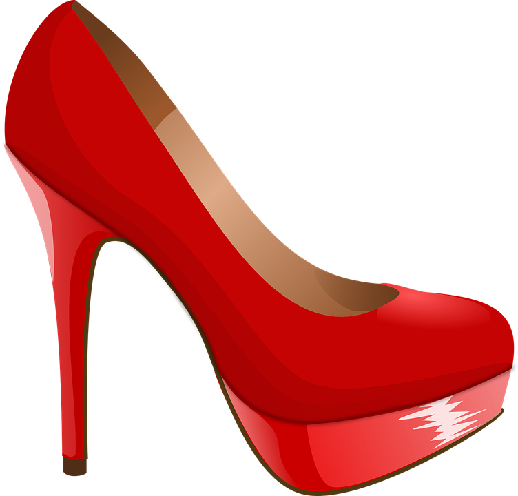 High Heel, Shoe, Red, Heel, High, Pump, Woman, Elegant - High Heel, Transparent background PNG HD thumbnail