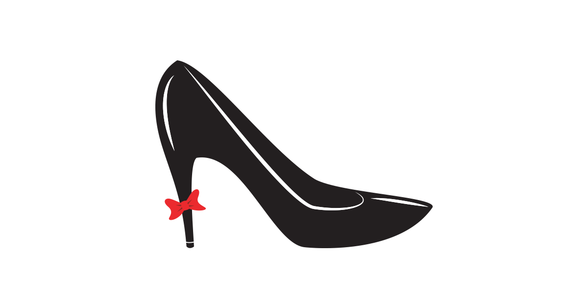 High Heel Shoe PNG Black And White - Women Shoes High Heel 