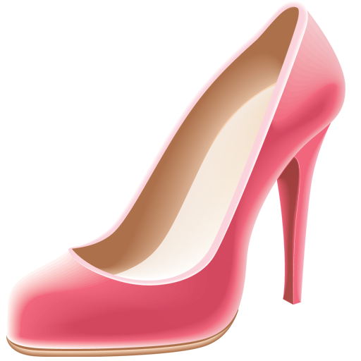 Pink High Heel Icons - High Heel Shoes, Transparent background PNG HD thumbnail