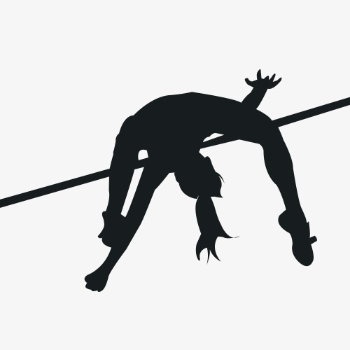 High Jump Png Black And White - High Jump, Movement, Physical Education, Sketch Png Image And Clipart, Transparent background PNG HD thumbnail