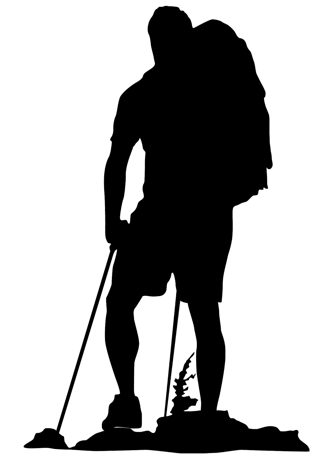 Hiker Pictures Boy Scout Hiking Clip Art Image - Hiking Black And White, Transparent background PNG HD thumbnail