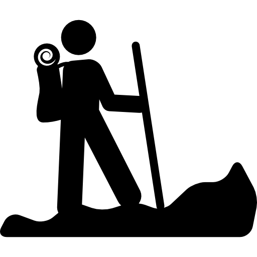 Png Svg Hdpng.com  - Hiking Black And White, Transparent background PNG HD thumbnail