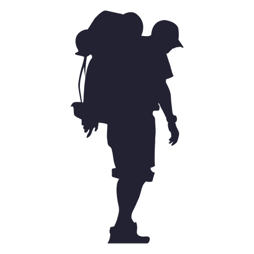 Outdoor Hiking Silhouette Transparent Png - Hiking, Transparent background PNG HD thumbnail