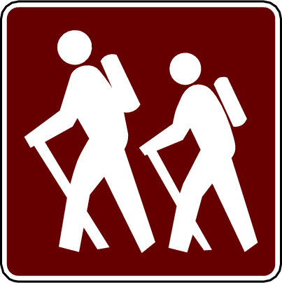 Hiking Trail   /travel/us_Road_Signs/recreation/rec_3/hiking_Trail.png.html - Hiking Trail, Transparent background PNG HD thumbnail