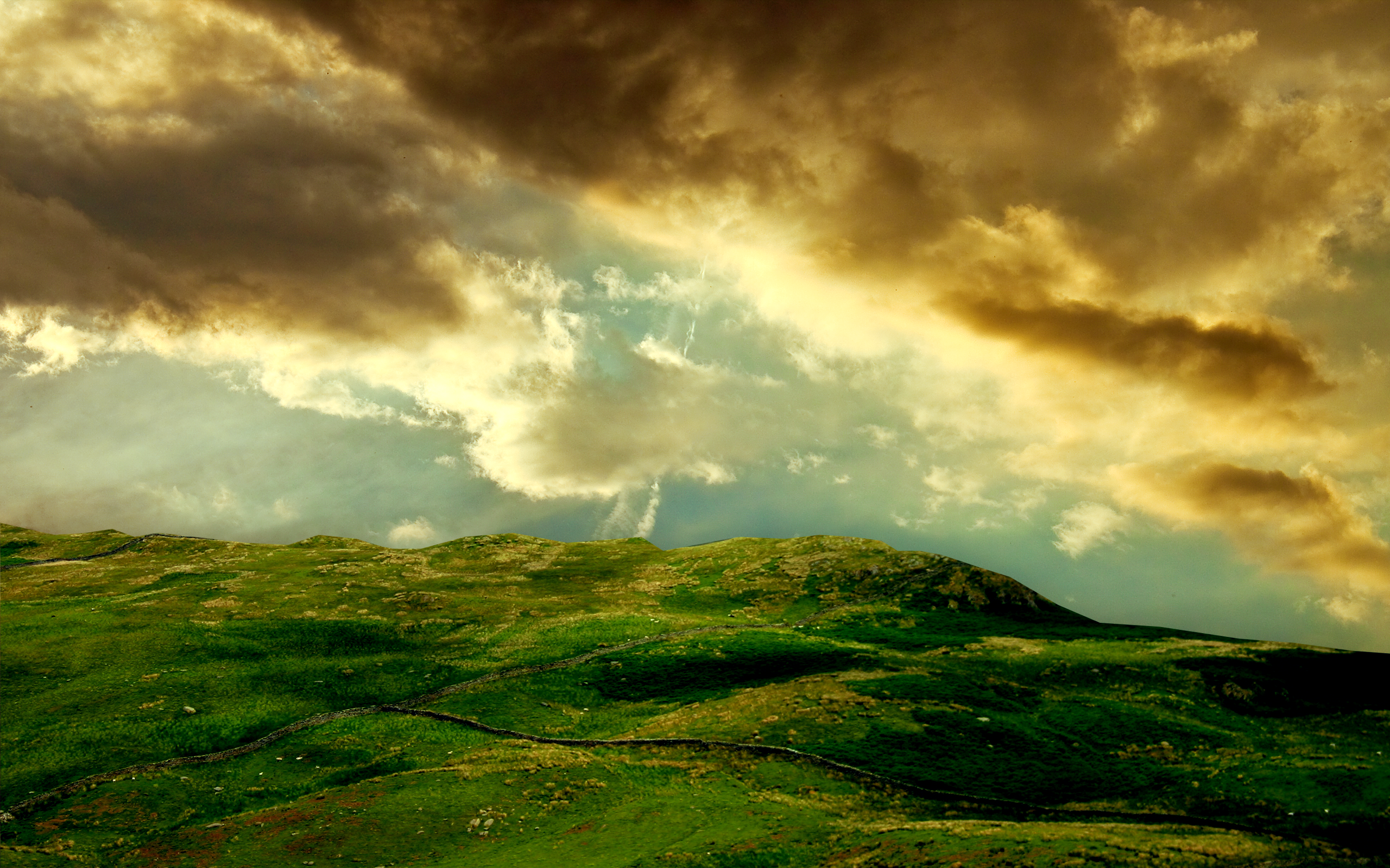 Grass Hill Background by Misa