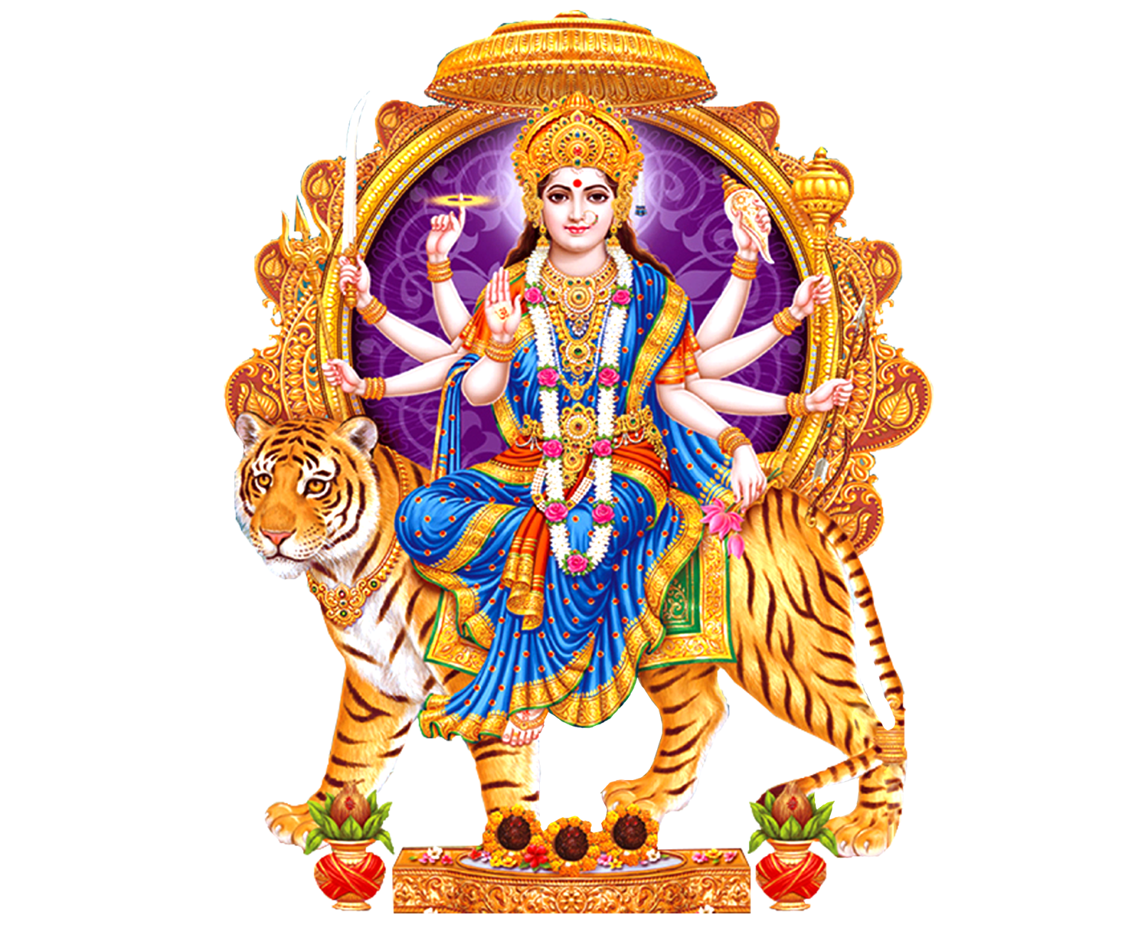 Here Is The Latest Goddess Durga Matha Png Images For Designs Indian Goddess Durga Png Vector - Hindu God, Transparent background PNG HD thumbnail