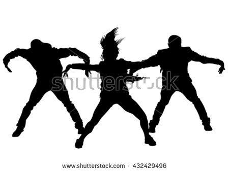 Hip Hop Dance Png Black And White - Hip Hop Dancer On White Background, Transparent background PNG HD thumbnail