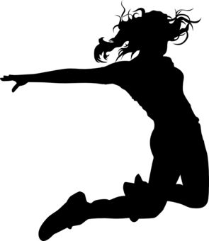 Hip Hop Jumping Dancer Design By Shirtforfun, Hobbies U0026 Interest T . - Hip Hop Dance Black And White, Transparent background PNG HD thumbnail