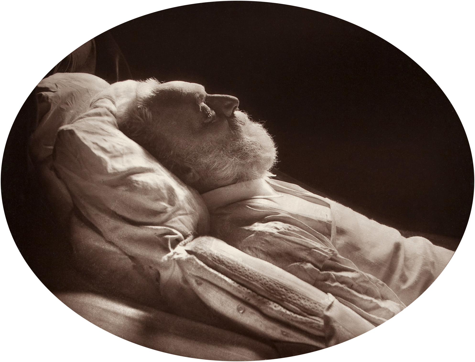 File:victor Hugo Deathbed Portrait By Nadar, 1885.png - His, Transparent background PNG HD thumbnail