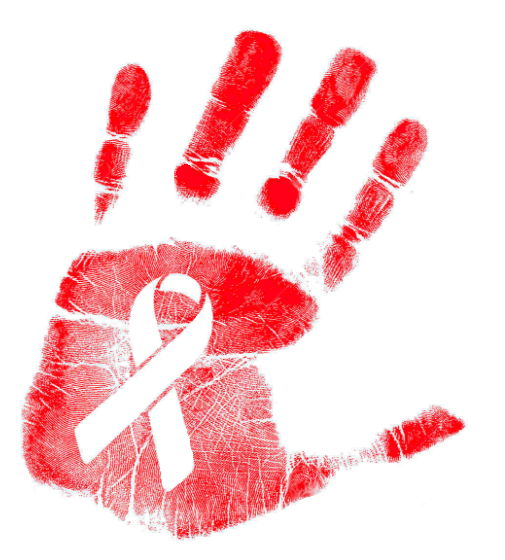 Hand Hiv Aids Ribbon - Hiv, Transparent background PNG HD thumbnail