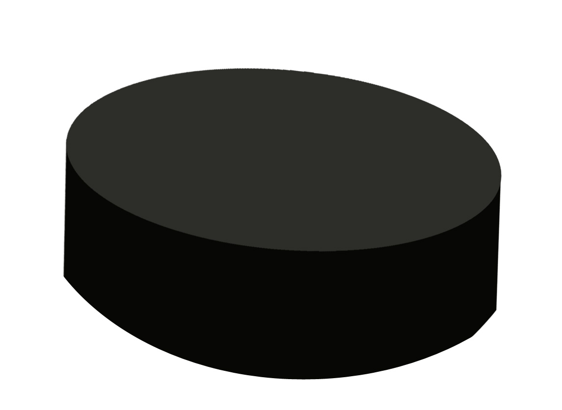 Hockey Puck PNG Black And White - Black Hockey Puck Clip