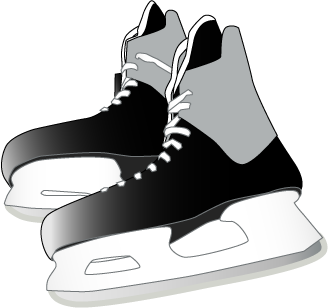 Clip Art Hockey Skate Clipart - Hockey Skates, Transparent background PNG HD thumbnail