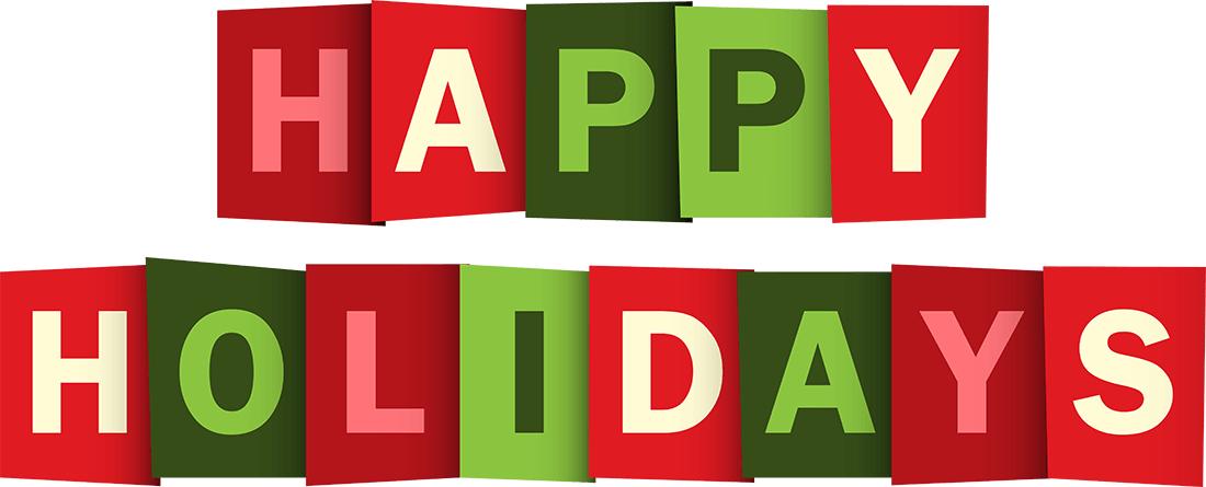 Happy Holidays Text Png Image #34703 - Holidays, Transparent background PNG HD thumbnail