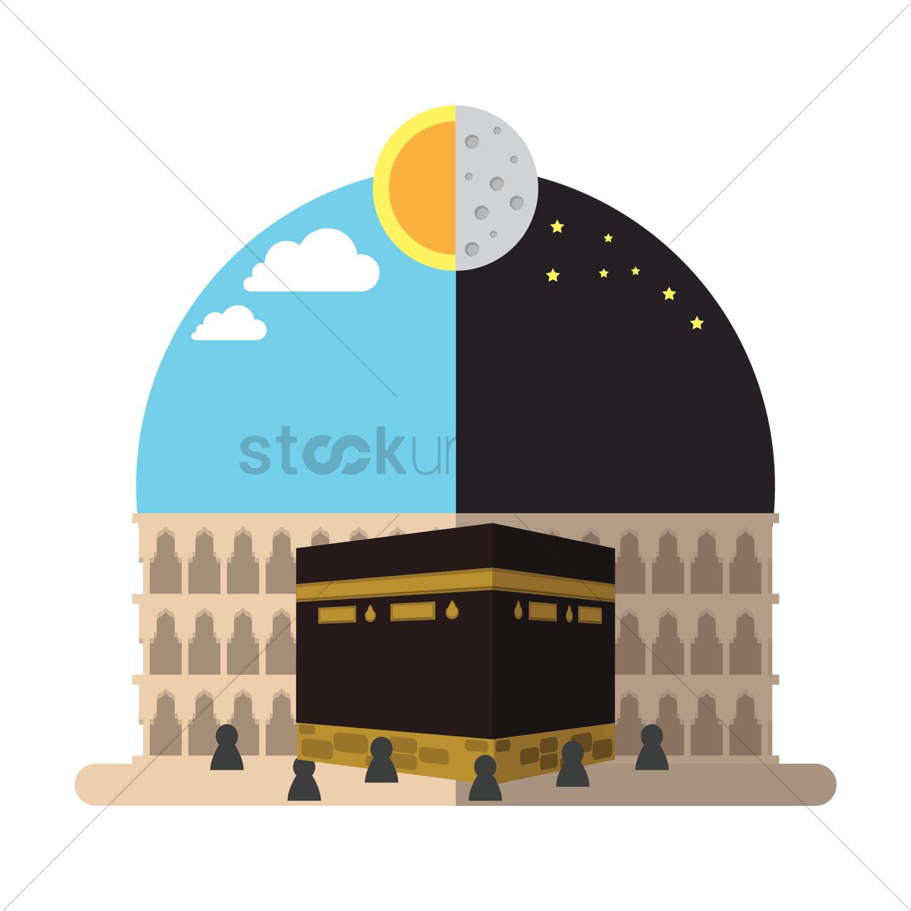 The Holy Kaaba Icon Concept