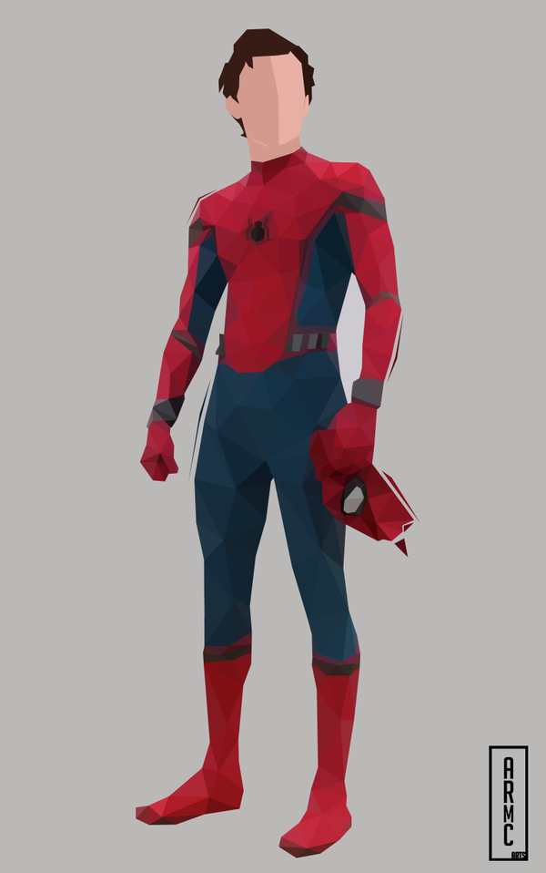 Spiderman Homecoming Low Poly By Armc Art Hdpng.com  - Homecoming, Transparent background PNG HD thumbnail