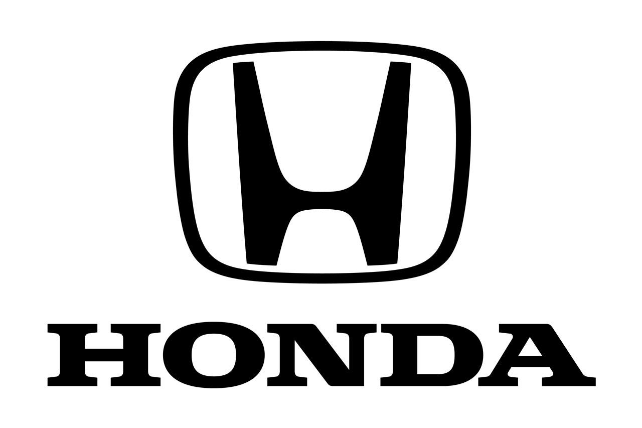 Honda u201cHu201d Black vecto
