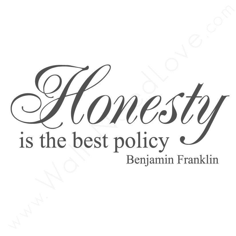 Honesty Is The Best Policy Benjamin Franlin - Honesty Is The Best Policy Banner, Transparent background PNG HD thumbnail