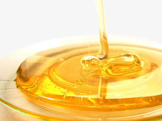 Dripping honey from honey dip