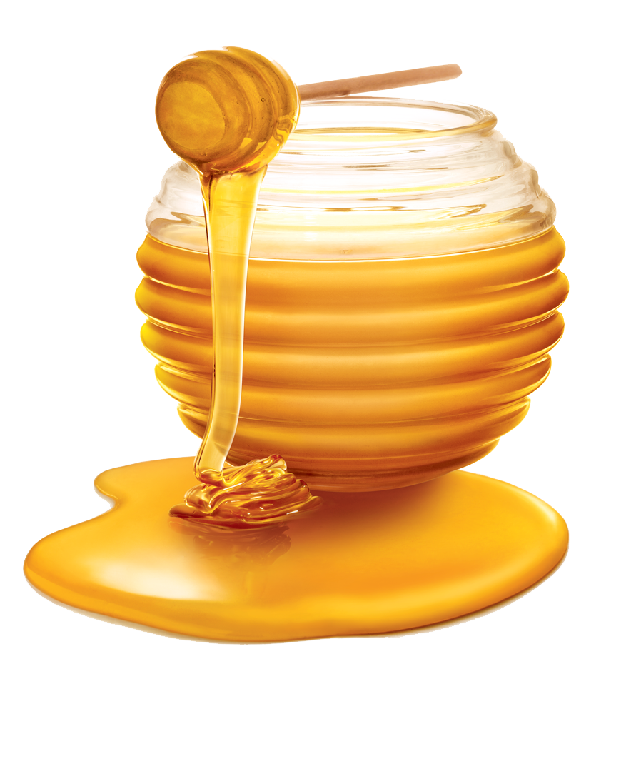 Dripping honey from honey dip