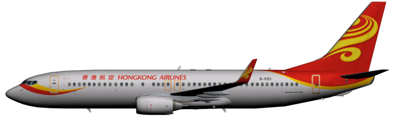 Hong Kong Airlines 737 800 - Hong Kong Airlines, Transparent background PNG HD thumbnail
