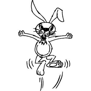 Bunny Hopping Clipart, Cliparts Of Bunny Hopping Free Download (Wmf, Eps, Emf, Svg, Png, Gif) Formats - Hop Black And White, Transparent background PNG HD thumbnail