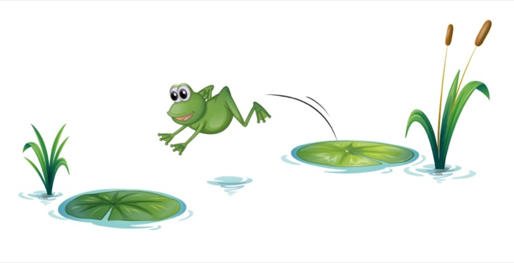 Hopping Frog Png - Bigstock Illustration Of A Jumping Frog 40668136, Transparent background PNG HD thumbnail