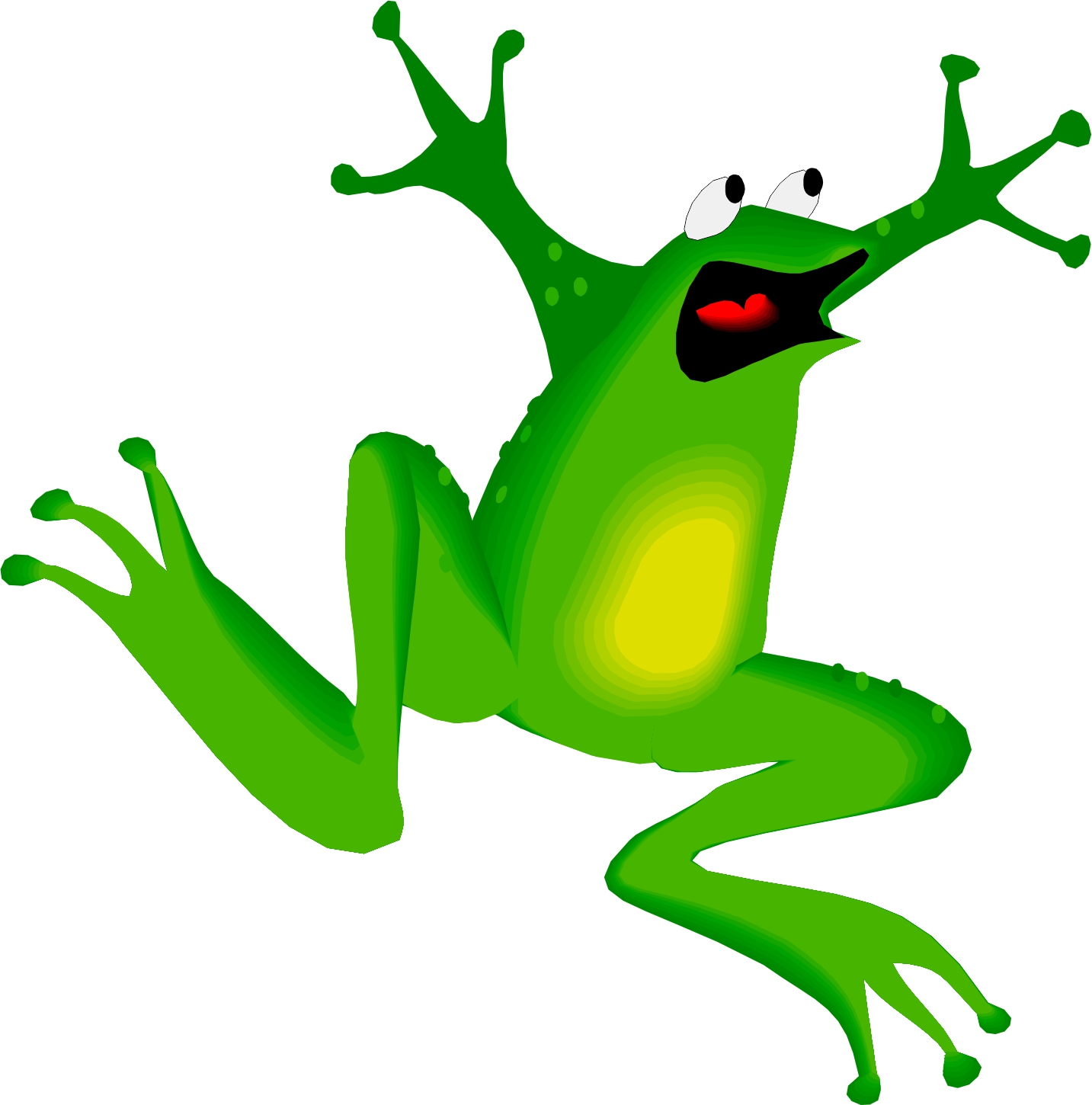 Frog Jumping Cliparts #2838227 - Hopping Frog, Transparent background PNG HD thumbnail