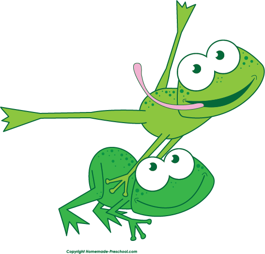 Jumping Frog Clipart Image - 