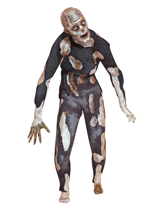 Zombie, Man, Horror, Scary, Danger 3D, Undead, Png - Horror, Transparent background PNG HD thumbnail