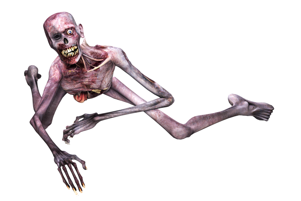 Zombie, Man, Horror, Scary, Frightening, Death, Lying - Horror, Transparent background PNG HD thumbnail