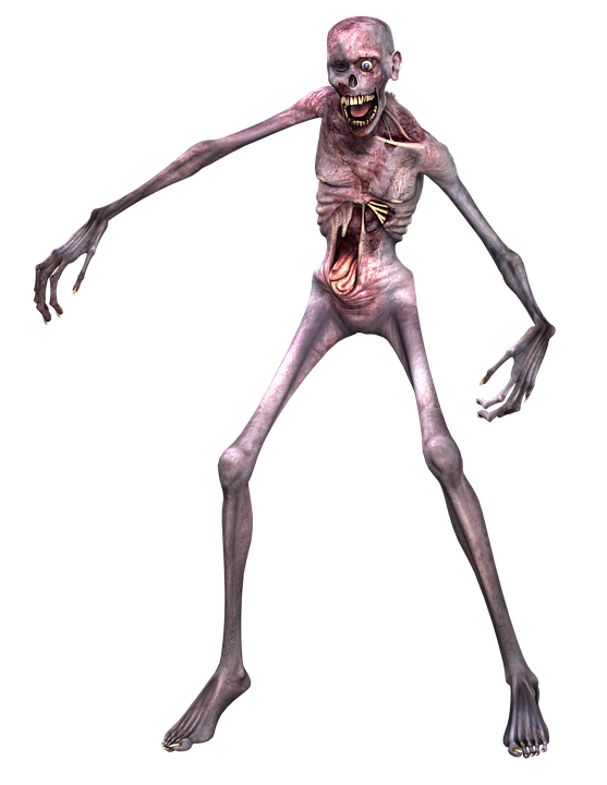 Zombie, Man, Horror, Scary, Frightening, Death, Pose - Horror, Transparent background PNG HD thumbnail