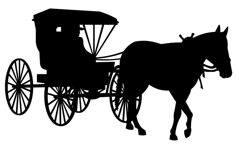Carriage Clipart Horse And Buggy #2 - Horse And Buggy, Transparent background PNG HD thumbnail