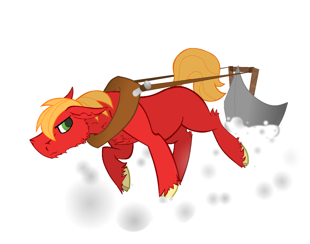 #1253671   Artist:ahaintthatbad, Big Macintosh, Cloven Hooves, Earth Pony, Horse Collar, Male, Natg, Plough, Plow, Pony, Pulling, Safe, Snow, Solo, Hdpng.com  - Horse And Plow, Transparent background PNG HD thumbnail