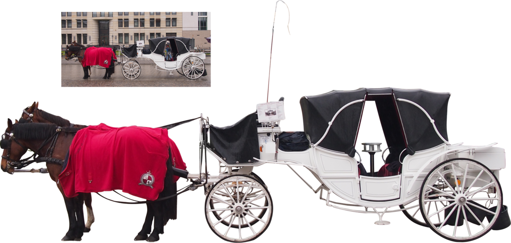 White Horse Carriage Png By Nexu4 Hdpng.com  - Horse Carriage, Transparent background PNG HD thumbnail